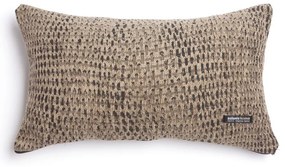 Μαξιλαροθήκη Διακοσμητική Ismaros Classic Beige-Black Aslanis Home 30X50 Βαμβάκι-Chenille