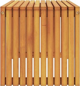 vidaXL Τραπεζάκι Πλευράς Φυσικό Λάδι 70 x 35 x 35 cm