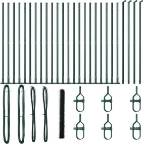 vidaXL Στύλος Περιφράξεων Πράσινο 50 x 1,5 m (36 mm νήμα)