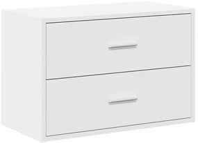vidaXL Ντουλάπι με 2συρτάρια Λευκό 60x31x40cm Ξύλινο μηχανουργικό ξύλο