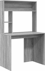 vidaXL Γραφείο Γκρίζο Σονομα 91 x 50 x 149 cm Επεξεργασμένο Ξύλο