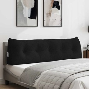 vidaXL Μαξιλάρι Πλάτης Μαύρο 160 x 24 x 50 εκ ύφασμα