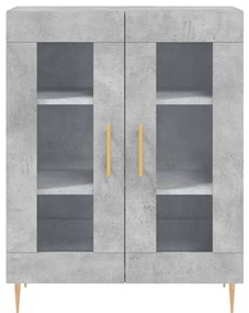 vidaXL Ντουλάπι Γκρι Σκυροδέματος 69,5x34x90 εκ. Επεξεργασμένο Ξύλο
