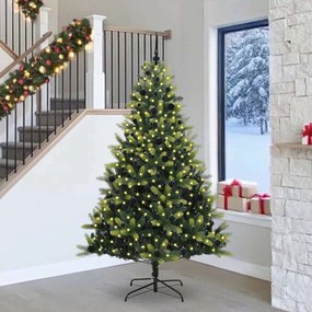 vidaXL Τεχνητό Χριστουγεννιάτικο Δέντρο με 300 LED Πράσινο 240 cm