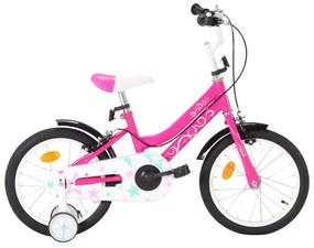 Ποδήλατο Παιδικό Μαύρο / Ροζ 16 Ιντσών - Ροζ