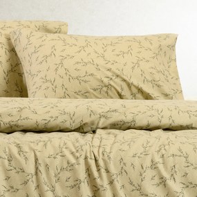 Ζεύγος Φανελένιες Μαξιλαροθήκες (53x72) Melinen Winter Line Poppy Pastel Olive