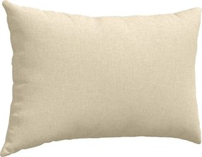 vidaXL Μαξιλάρι Καναπέ 2 pcs Κρεμ 60 x 40 cm ύφασμα