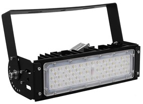 GloboStar GOLIATH 90100-1 LED Προβολέας Γηπέδου - Φωτιστικό Tunnel 50W 8000LM 75°*135° AC 100-277V IP65 Μ32 x Π12 x Υ9cm Ψυχρό Λευκό 5000K - MeanWell Driver &amp; LumiLEDs Chip - 5 Χρόνια Εγγύηση