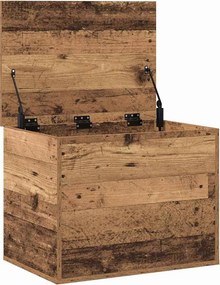 vidaXL Κουτί αποθήκευσης Παλαιό ξύλο 60 x 42 x 46 cm