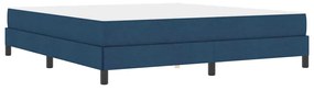vidaXL Κρεβάτι με ελατήρια με στρώμα Μπλε 180 x 200 cm ύφασμα