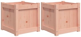 vidaXL Ζαρντινιέρες 2 τεμ. από Μασίφ Ξύλο Ψευδοτσούγκας