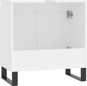 vidaXL Ντουλάπι Μπάνιου Λευκό 58 x 33 x 60 εκ. από Επεξεργασμένο Ξύλο