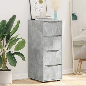 vidaXL Ντουλάπι αποθήκευσης Σκυρόδεμα Γκρι 40 x 48 x 105 εκ