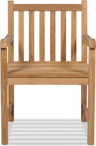 vidaXL Καρέκλες Κήπου 2 τεμ. από Μασίφ Ξύλο Teak