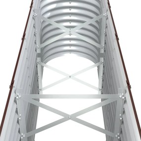 vidaXL Ζαρντινιέρα Καφέ 332x40x68 εκ. Γαλβανισμένος χάλυβας