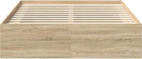vidaXL Πλαίσιο Κρεβατιού Sonoma Δρυς 140x200 εκ.