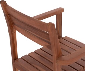 ΠΟΛΥΘΡΟΝΑ KEMPO HM6358 ΞΥΛΟ TEAK ΣΕ ΦΥΣΙΚΟ--58x58,5x88Υεκ.