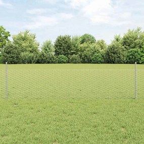 vidaXL Εξαγωνική Φράχτη με Στύλο 100 x 0,5 μ Γαλβανισμένος Χάλυβας