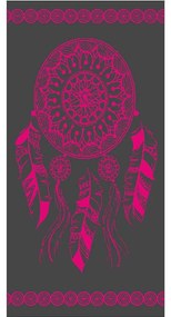Πετσέτα Θαλάσσης Βελουτέ 72 Fuchsia  DimCol Θαλάσσης 90x170cm 100% Cotton