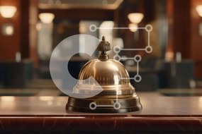 Intra Συλλεκτικό Ξύλινο Παζλ Plywood 4mm - Ξενοδοχείο Bell στο Λόμπι Σε Ξύλινο Κουτί - Διαστάσεις Puzzle: 10x10 cm – 25 κομμάτια