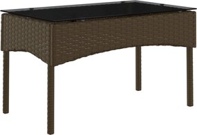 vidaXL Σετ Καναπέ Κήπου με μαξιλάρι 2 pcs συνθετικό ρατάν