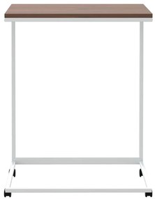 vidaXL Βοηθητικό Τραπέζι με Ρόδες Λευκό 55 x 35 x 70 εκ. Επεξ. Ξύλο
