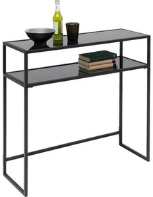 Κονσόλα Loft Μεταλλική Μαύρη  85x30x80εκ - Μαύρο