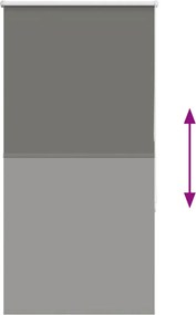 vidaXL Ρολέρ Μπλακάουτ γκρί 80x130 cm Πλάτος υφάσματος 75,7 cm