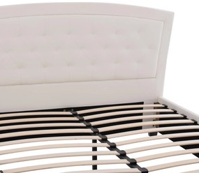 Κρεβάτι ODELIA Διπλό PU Λευκό 150x200 εκ. 174x213x110 εκ.