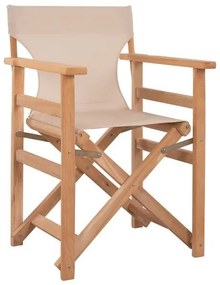 Καρέκλα Σκηνοθέτη Λήμνος Εμποτισμός Ecru HM10543.60