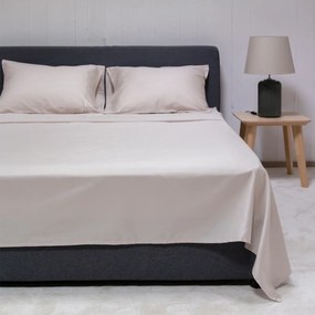 Σεντόνια Υπέρδιπλα (Σετ) Naf-Naf Unique Light Grey Γκρι ΧΩΡΙΣ ΛΑΣΤΙΧΟ 240x270
