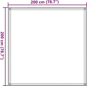vidaXL Χαλί Σκηνής Σκούρο Πράσινο 200 x 200 εκ.