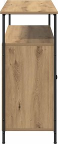 vidaXL Πλαϊνό γραφείο Artisan Oak 100 x 35 x 80 εκ. Επεξεργασμένο ξύλο