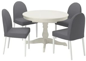 INGATORP/DANDERYD τραπέζι και 4 καρέκλες, 110/155 cm 994.839.52