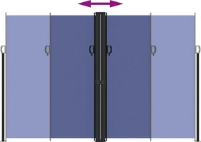 vidaXL Σκίαστρο Πλαϊνό Συρόμενο Μπλε 220 x 600 εκ.