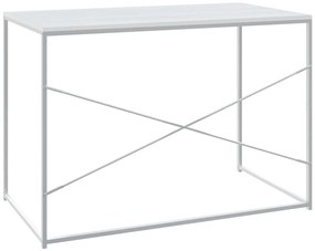 vidaXL Γραφείο Υπολογιστή Λευκό 110 x 60 x 70 εκ. από Επεξ. Ξύλο