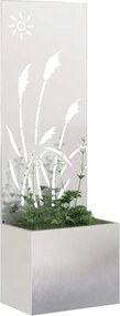 vidaXL Οθόνη Ιδιωτικότητας Κήπου Ασημί 50 x 32 x 150 εκ