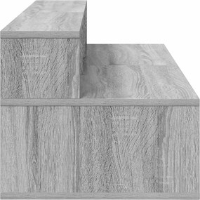 vidaXL Γραφείο Στούντιο Γκρι Sonoma 152 x 42,5 x 36 εκ