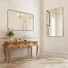 VEVOR Square Wall Mounted Mirror 22&quot; x 30&quot; Mirror with Aluminium Alloy Frame