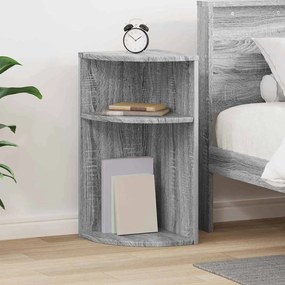 vidaXL End Table Γκρίζο Σονομα 29,6 x 29,6 x 60 εκ Επεξεργασμένο ξύλο