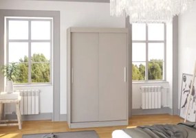 Ντουλάπα Austin 120 συρόμενη-Γκρεζ