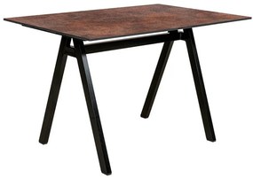 Τραπέζι Παραλ/μο Αλουμινίου Hpl 22515 140x80x75cm Black-Brown
