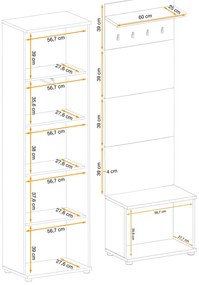 Swap XIX Σύνθεση Καφέ δρυς 280x180x40