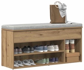 Πάγκος παπουτσιών vidaXL Artisan Oak 102x30,5x45cm Κατασκευασμένο ξύλο