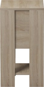 Κομοδίνο Reppo pakoworld sonoma-ανθρακί 30x30x55εκ