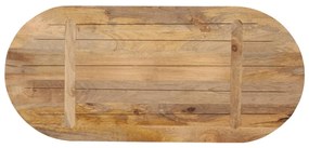 vidaXL Επιφάνεια Τραπεζιού Οβάλ 80x40x3,8 εκ. Μασίφ Ξύλο Μάνγκο