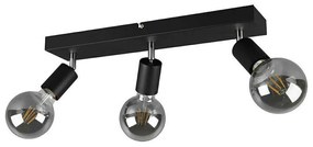 Φωτιστικό Οροφής - Σποτ Vannes R80183032 3xE27 40W 9x44x12cm Black Mat RL Lighting Metal