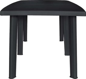 vidaXL Τραπέζι Κήπου Ανθρακί 216 x 90 x 72 εκ. Πλαστικό