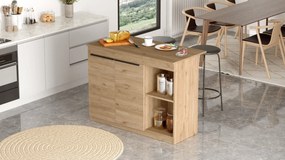 Τραπέζι Κουζίνας Δρυς ILEBAN 120x60x88.2