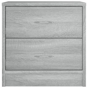 vidaXL Κομοδίνο Γκρι Sonoma 40 x 30 x 40 εκ. από Επεξεργασμένο Ξύλο